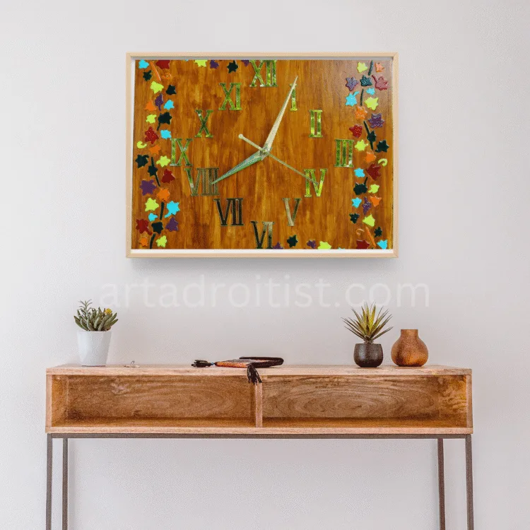 Brown Wall Clock